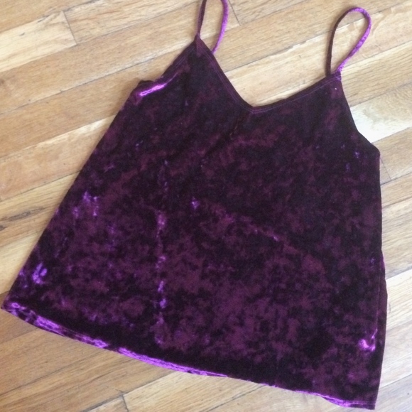 Hollister Purple Crushed Velvet Tank Top - Picture 2 of 6